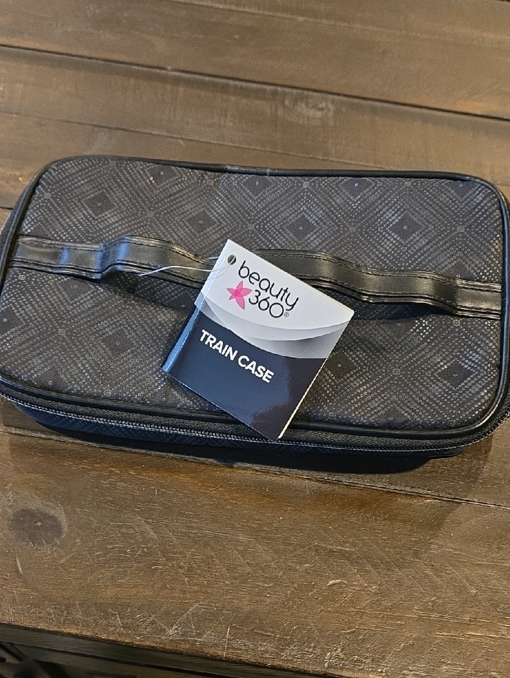beauty 360 Black Train Case - Travel Makeup Bag